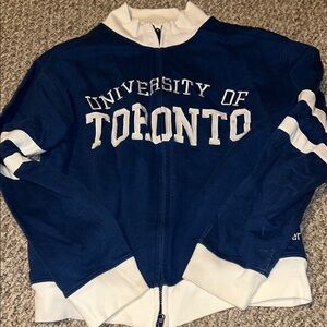 University of Toronto Blue and White Bomber Jacket